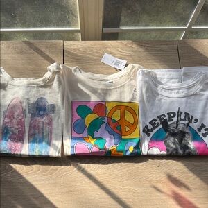 Old Navy Kids Graphic Tees - Multicolor Designs